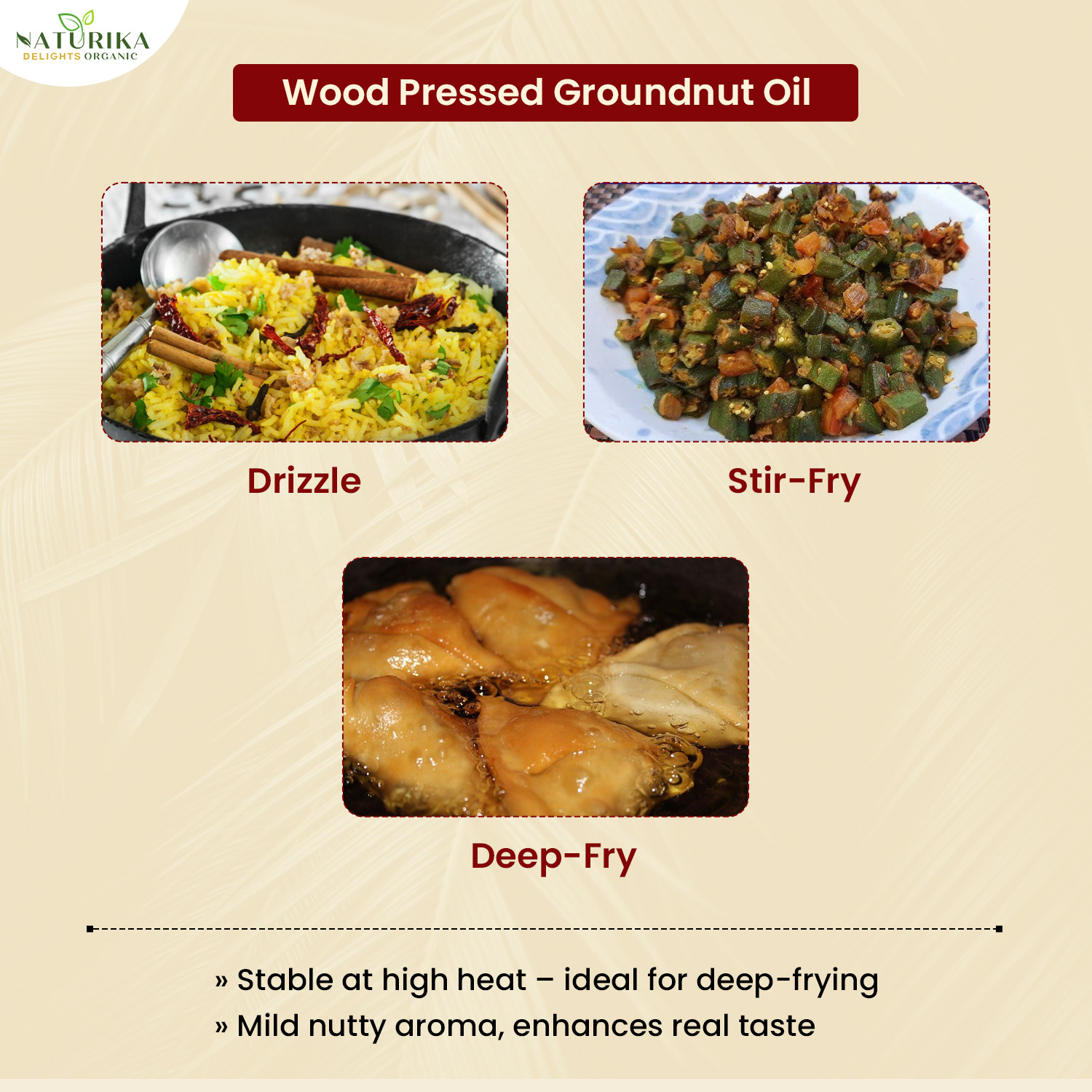 Wood Pressed Groundnut Oil - Image 3