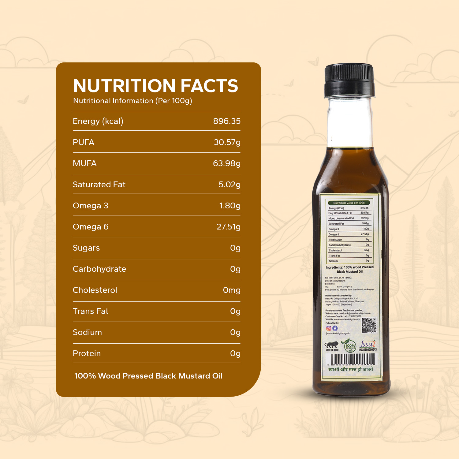 Wood Pressed Black Mustard Oil - Image 4