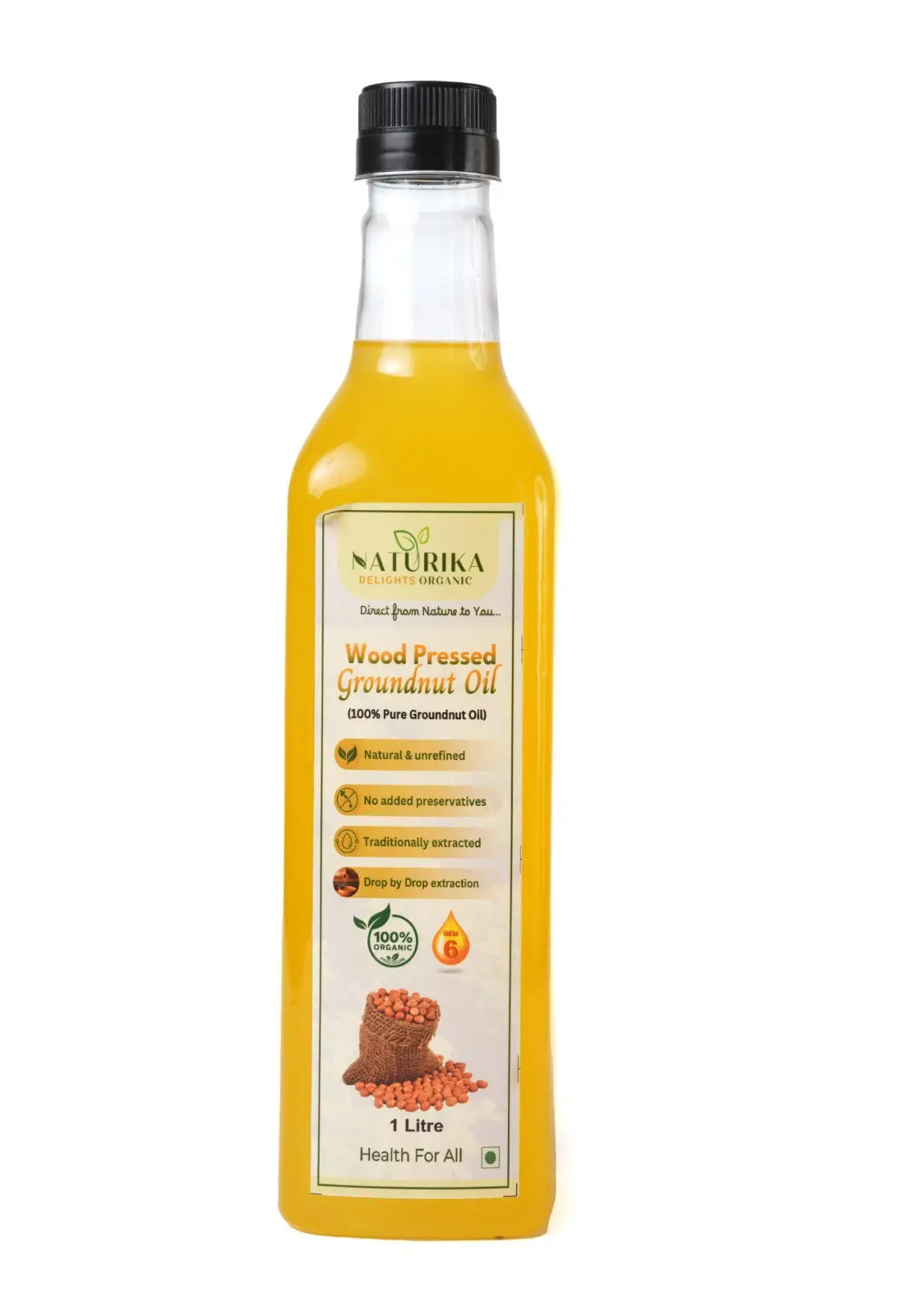 Wood Pressed Groundnut Oil