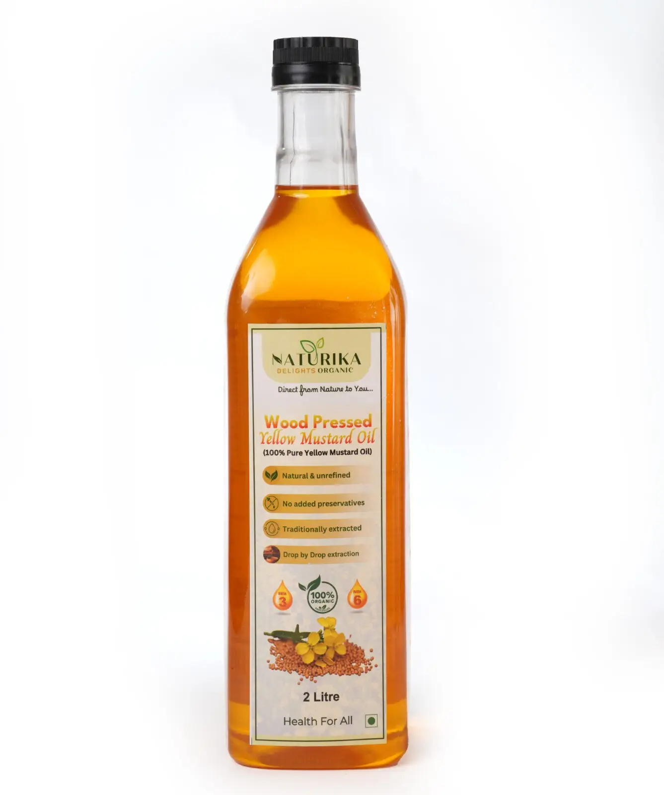 Wood Pressed Yellow Mustard Oil